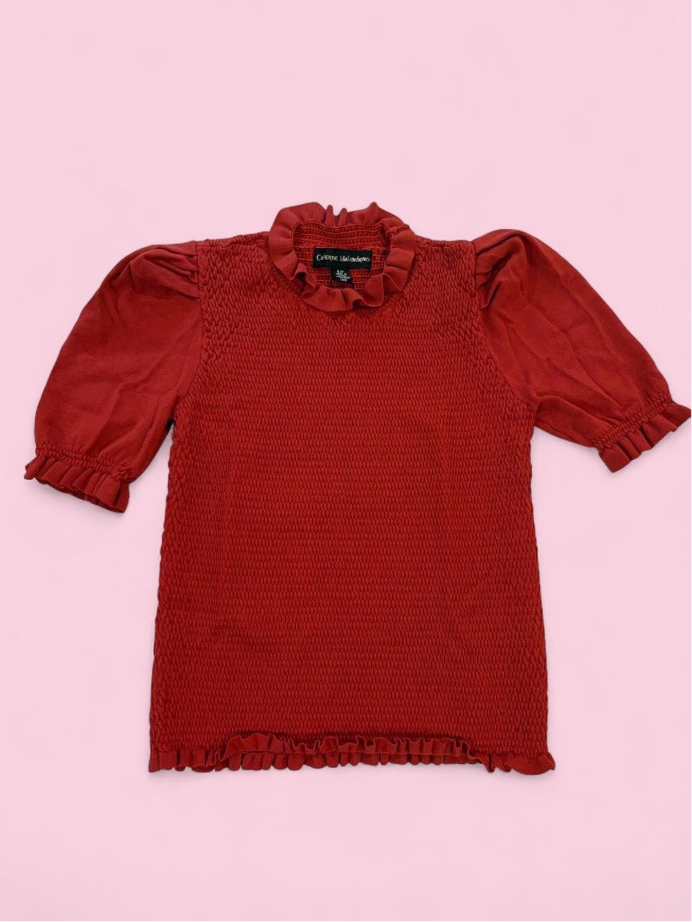 Catherine Malandrino smocked top